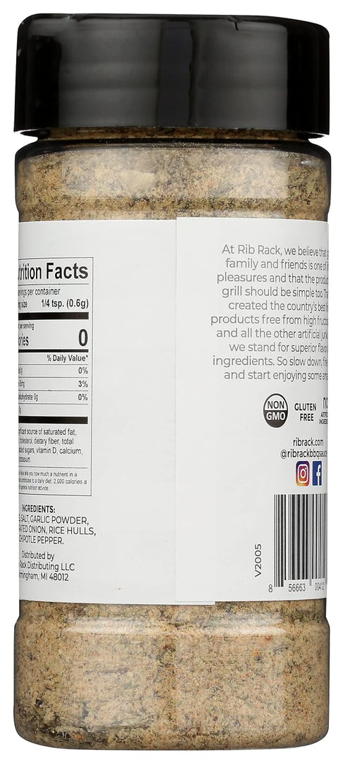 4.5 6) Rib Rack Pork Dry Spice Rub, All Natural, Gluten Free, Ounces (Pak