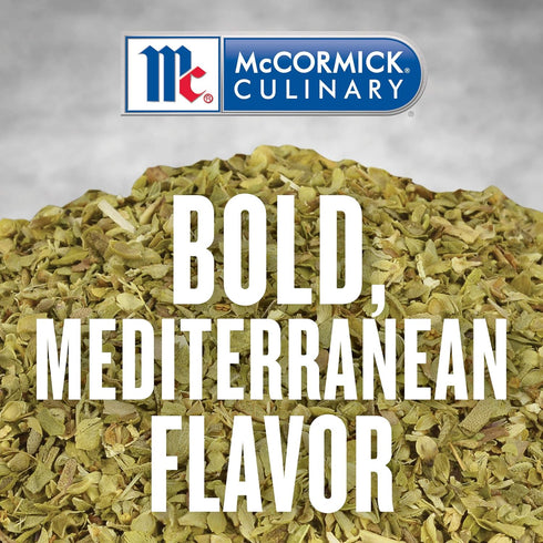 1.5 lb 1.5 McCormick Culinary Mediterranean Style Oregano Leaves, - One Pound Container of Dried Oregano Leaves, Best