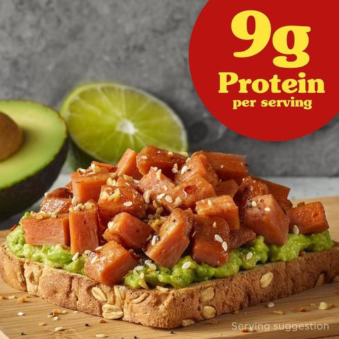 2.5oz (Pack 12) 9g 0g SPAM Single Bacon Individual Pouch of Fully Cooked Pork and Ham, of Protein, Trans Fat, Low Carb