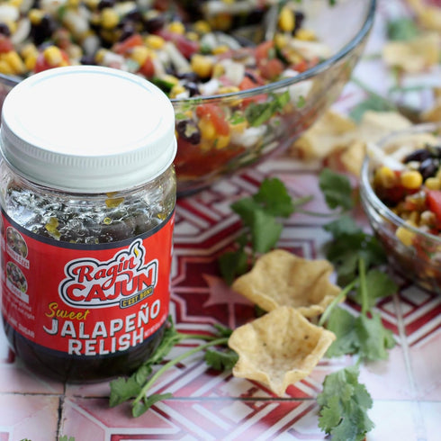 Pack 14 oz (2) 15 oz (2), Jalapeo Variety - Candied Jalapeo Slices + Sweet Jalapeo Relish Louisiana Condiments by