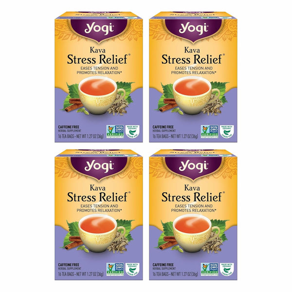 Yogi Tea Kava Stress Relief Tea - 16 Tea Bags per Pack