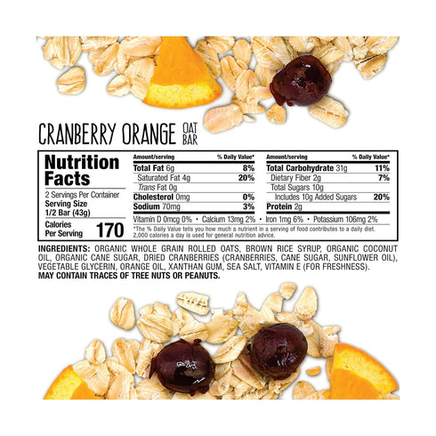 Bobo's Oat Bars 3 , Cranberry Orange, Ounce