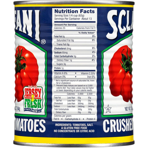 Sclafani 28 , Crushed Tomatoes, Ounce
