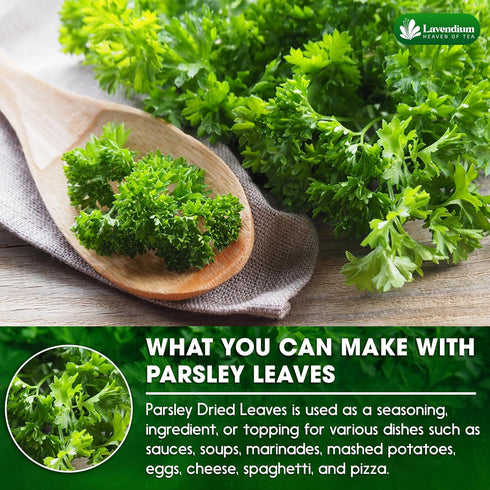 4 oz 100% Lavendium, Premium Dried Parsley Leaves Pure, Non-GMO, Gluten-Free, Vegan Aromatic Culinary Herb for Cooking