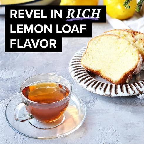 90 (15ct Pack 6) TAZO Dessert Delights Glazed Lemon Loaf Herbal Tea Bags, Aromatic Blend, Caffeine-Free, Total Tea Bags