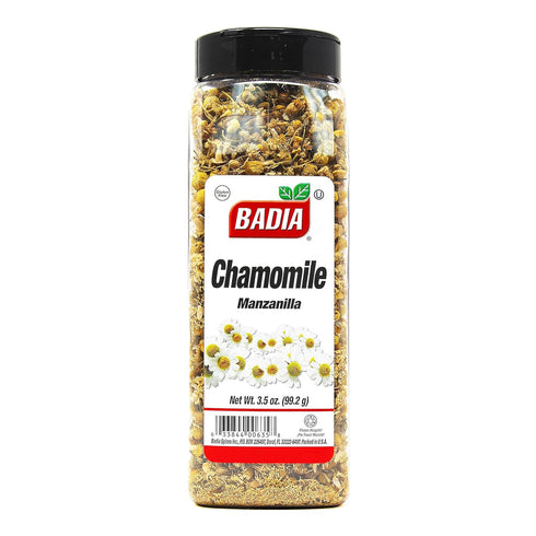 3.5 oz Badia Chamomile, Premium Dried Chamomile Flowers for Herbal Tea