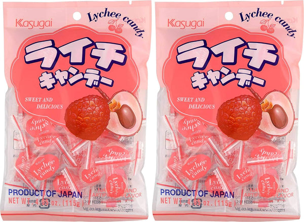 Kasugai Lychee Candy, 4.05oz (2 Pack)