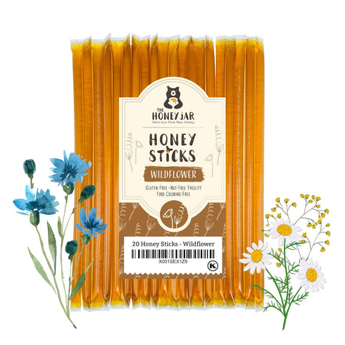 The Honey Jar - Wildflower Varietal Honey Sticks - Pure Honey Straws