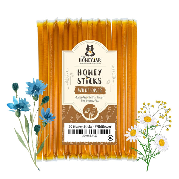 The Honey Jar - Wildflower Varietal Honey Sticks - Pure Honey Straws