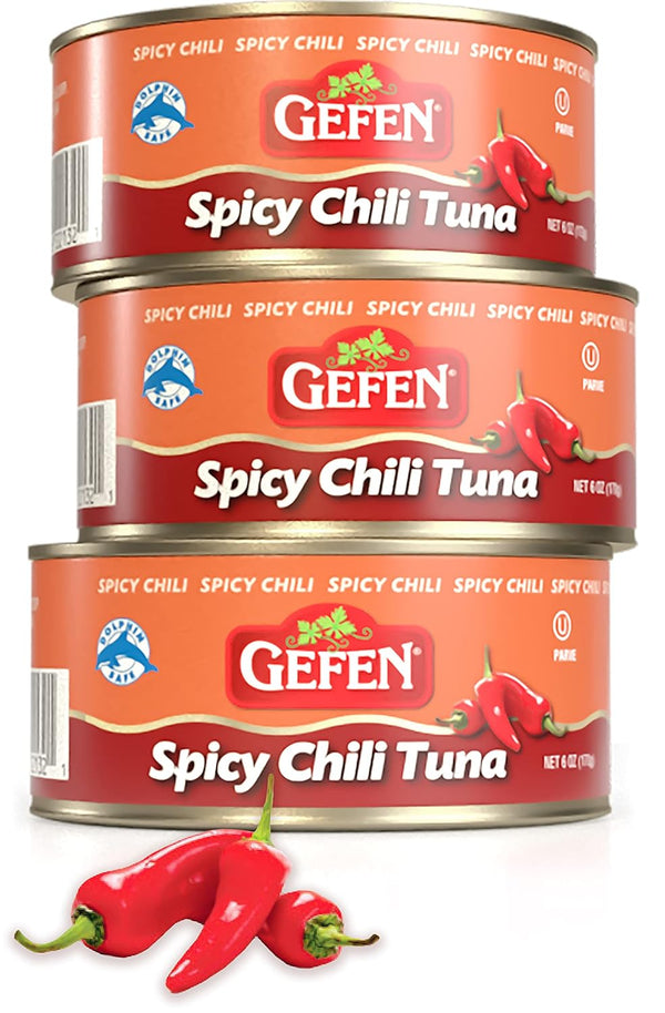 Gefen Super Spicy Chili Tuna 6oz (3 Pack) | Delicious Spicy Taste