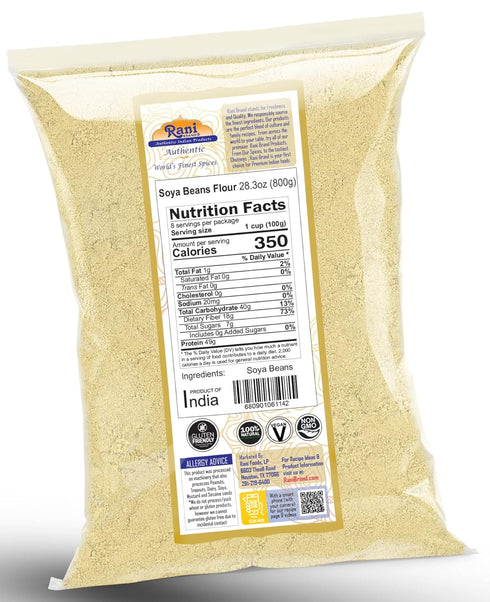 28oz (800g) Rani Soya Beans Flour (Soy flour) ~ All Natural | Vegan | Gluten Friendly | NON-GMO | Kosher | Indian