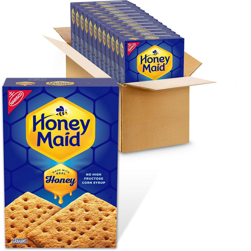 HONEY MAID Graham Crackers, Lunch Snacks, Bulk Snacks, 12 - 14.4 oz