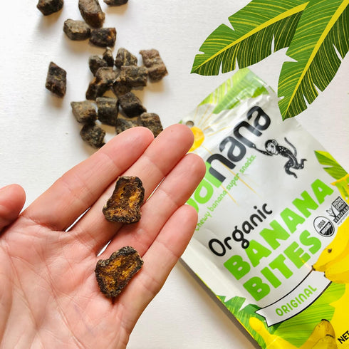 (3.5 oz, 3-Pack) Barnana - Organic Chewy Banana Bites, Original, Chewy Banana Snack, Made With Real Fruit, High