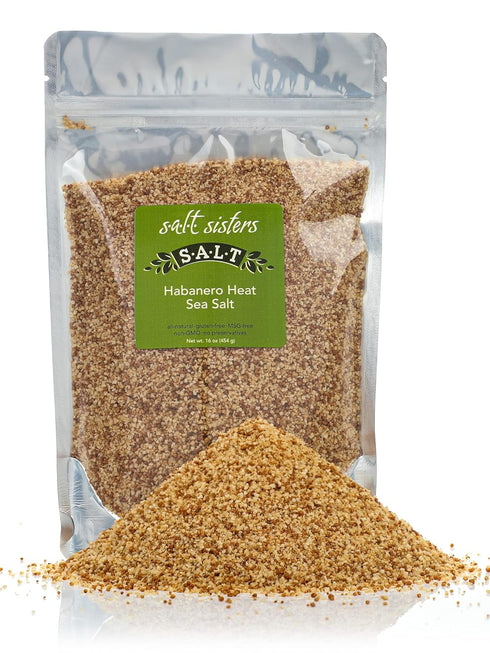 s.a.l.t. sisters Habanero Heat Sea Salt | All-Natural, Gluten Free, MSG Free,