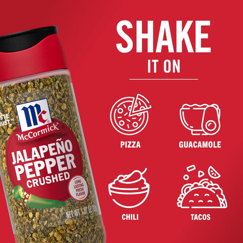 1.37 oz (Pack 6) McCormick Crushed Jalapeo Pepper