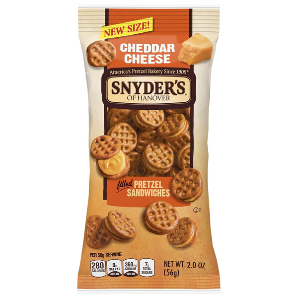 Snyder's of Hanover Pretzel Sandwiches Cheddar Cheese,