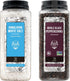 Soeos Himalayan Sea Salt, 39 oz (2.4 lb) + Whole Black Peppercorns,