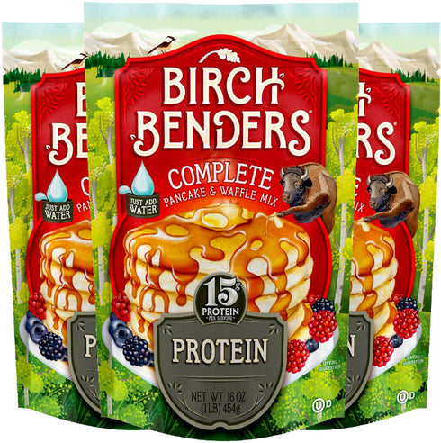 Performance Protein Pancake and Waffle Mix with Whey Protein by Birch Benders,