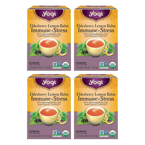 Yogi Tea Elderberry Lemon Stress & Immune Support Tea - 16 Tea