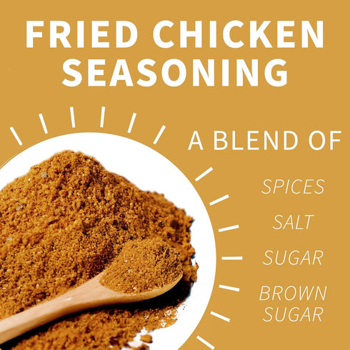 Gilbert's 2020, 4.4 oz Chef Kenny Fried Chicken Seasoning, No GMO, Gluten Free, Low Sodium Featured on Oprah's Favorite