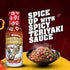 KICKIN' Spicy Teriyaki Sauce with Habanero, 13 oz - Premium Gourmet Hot Stir Fry Sauce