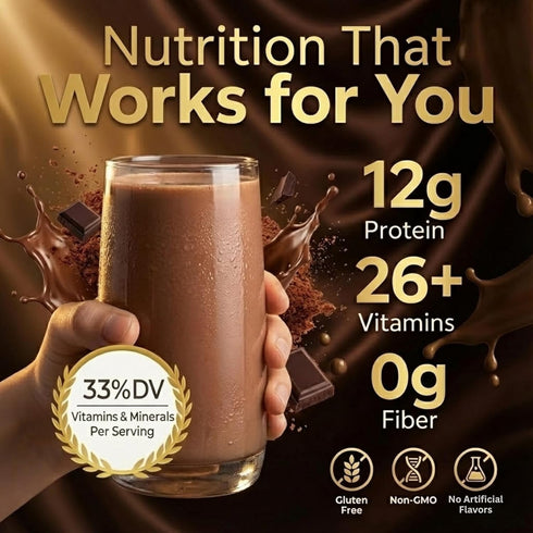 120 12g 12 HMR Chocolate Shake Meal Replacement Powder | Chocolate Shake Mix to Support Healthy Weight Loss |