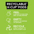 22 TAZO Organic Zen Green Tea K-Cups, Caffeine Free Tea with Refreshing Lemongrass & Spearmint, Pods
