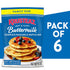 5 lb (Pack 6) Krusteaz Complete Buttermilk Pancake and Waffle Mix, Light & Fluffy, Bags