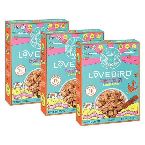 Lovebird Protein Cereal 3 Pack - Protein Cinnamon