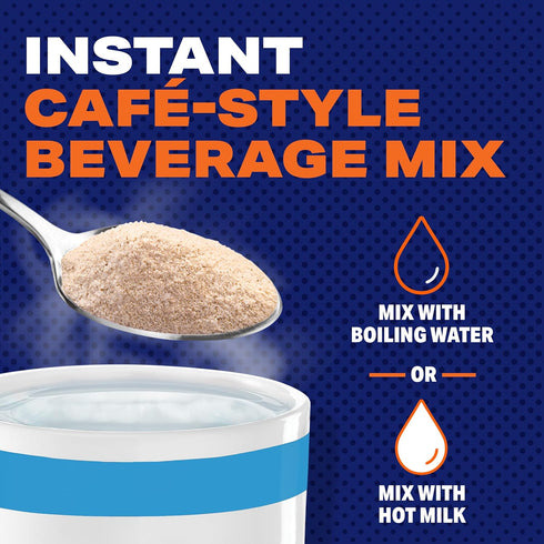 1 4.3 oz Maxwell House Instant Cafe-Style Beverage Mix, Decaf and Sugar Free, Easy to Prepare, Canister, for Quick