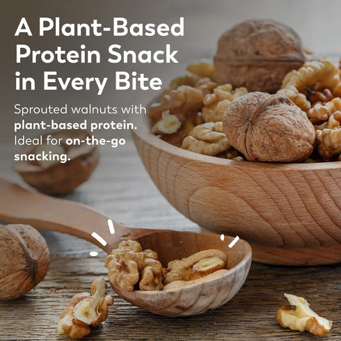 10 Oz, 3 Pack Lark Ellen Farm Organic Sprouted Walnuts Raw, Unsalted, Keto-Friendly, Healthy Vegan Snack, Gluten-Free