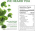 100% 2.43oz eHerbal Freeze-Dried Broccoli Powder Supergreen Food Non-GMO Rich in Nutrients Natural Herbal Flavoring