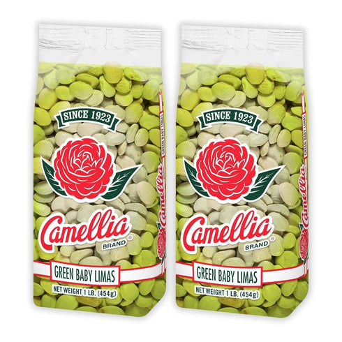Camellia Brand Dried Green Baby Lima Beans Premium Tender Southern Lima Beans