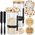 Teecyhooo 2 Set 50 oz Large Sourdough Starter Jar Kit, Wide Mouth Fermentation
