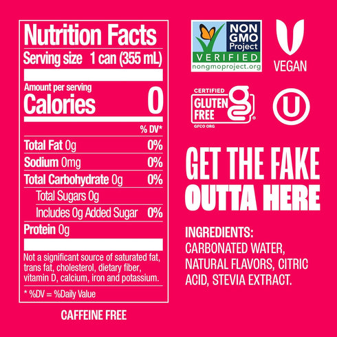 12 oz (8-Pack) Zevia Zero Sugar Soda, Strawberry Lemon Burst, Cans Naturally Sweetened, Zero Calorie Sugar Free Soda
