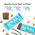 1.98-Ounce (Pack 12) ALOHA Organic Plant Based Protein Bars, Vanilla Almond Crunch, Bars