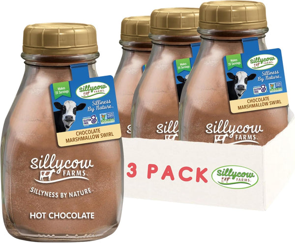 Sillycow Farms Marshmallow Swirl Hot Chocolate | Gluten-Free | Non-GMO | Hot