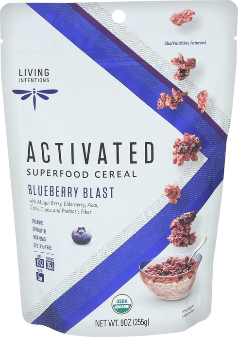 Living Intentions Organic Superfood Cereal Blueberry Blast NonGMO Gluten Free Vegan Paleo Kosher 9