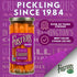 16oz, 2 Pack, 40 Foster's Pickled Carrots in a Jar, Original, Traditional Pickled Carrot Sticks Recipe for over years