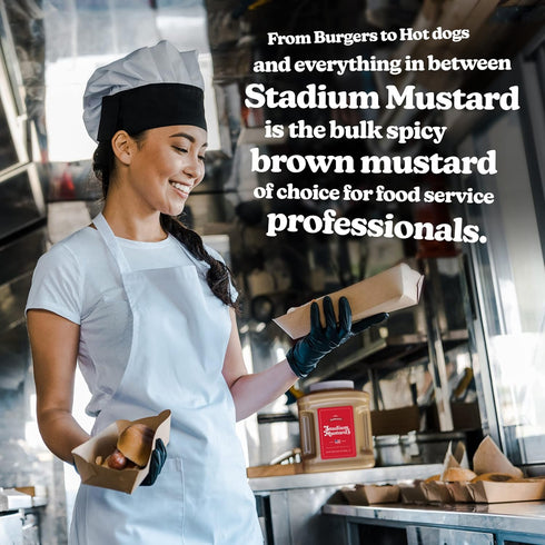 105oz (Pack 1) The Authentic Stadium Mustard. Bulk Food Service Jug. From Cleveland's Famed Municipal Stadium. The
