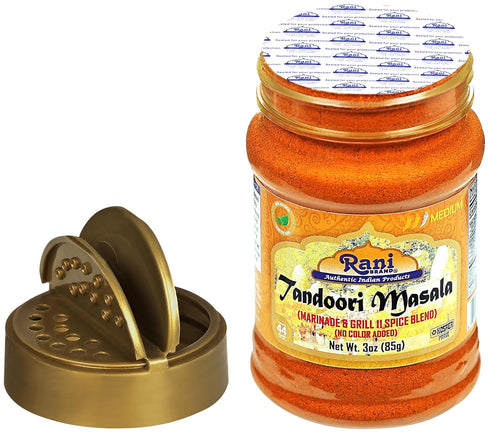 Rani Tandoori Masala, 11-Spice Blend, 3oz (85g) PET Jar, Salt Free, Vegan, Gluten Friendly, Kosher