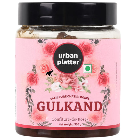 Urban Platter Gulkand | 10.58 Oz/300g | Pure Rose Petal Jam |