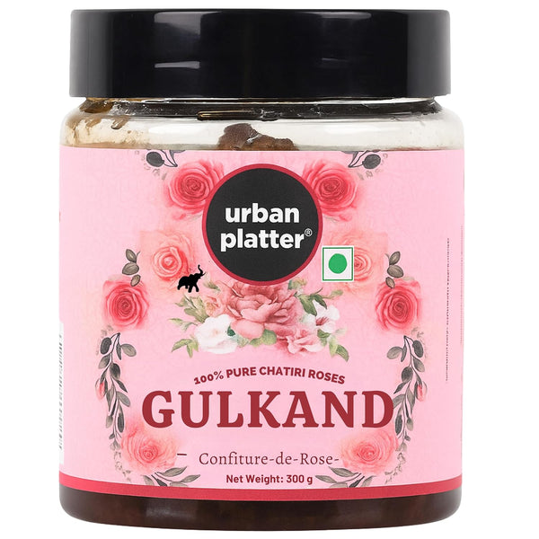 Urban Platter Gulkand | 10.58 Oz/300g | Pure Rose Petal Jam |