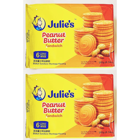 Generic Peanut Butter Sandwich Cookies,(6 Convi Packs), 6.34 oz (180g), 2 Pack