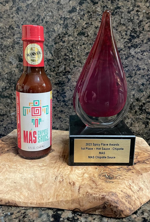 Chipotle Hot Sauce, MAS, Award Winning, Gourmet Sauce, 5 oz