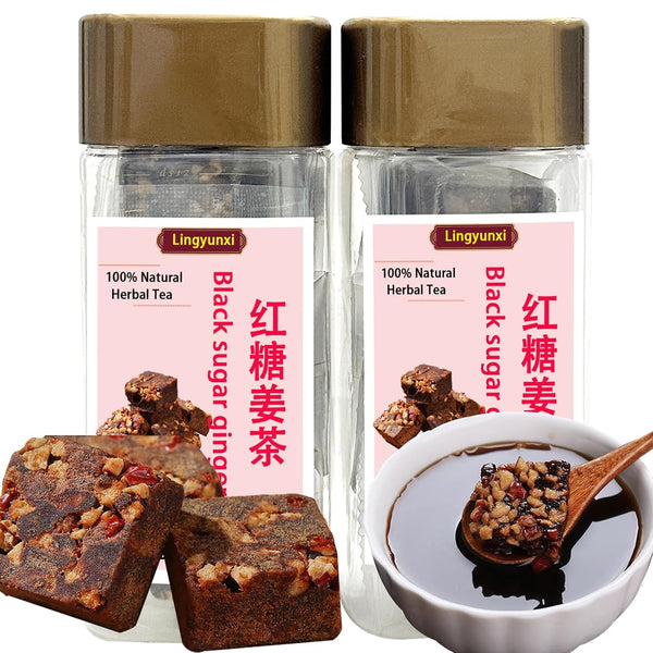 Black Sugar Ginger Jujube Tea Chinese Traditional Handmade for Brewing Tea Yunnan