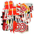 24 Pack Fireman Firefighter Cupcake Toppers - Fire Truck and Fire Extinguishing Cupcake Toppers for Birthday Party