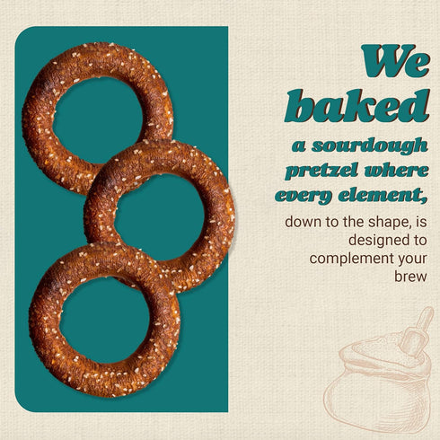 11 Oz. Pack 3 Unique Snacks Sourdough Craft Beer Pretzel Rings, Delicious Homestyle Baked Snack Bag, Vegan, OU Kosher