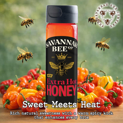 12 Oz Savannah Bee Grocery Squeeze Bottle - Extra Hot