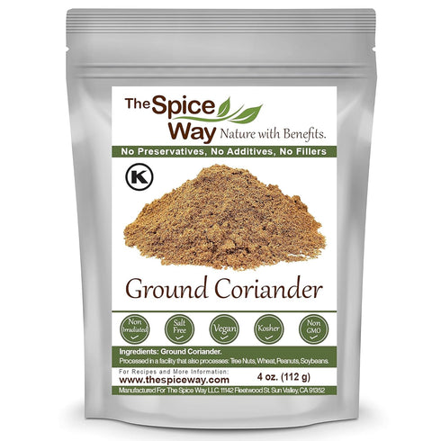 The Spice Way Ground Coriander - 4 oz Resealable Bag